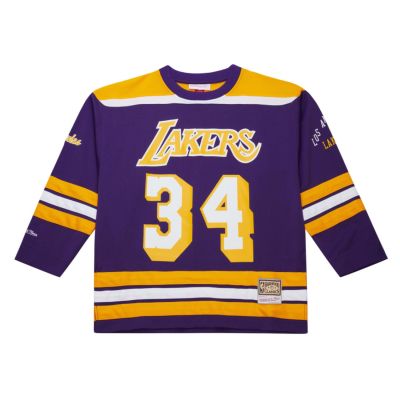Mitchell & Ness NBA Maxxed Out Fashion Lakers 1997 Shaquille O'neal Hockey Jersey - Lilla - Jersey