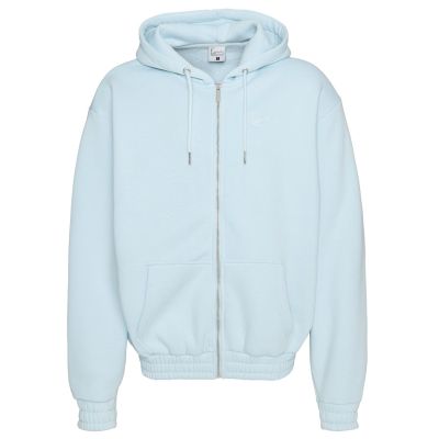 Karl Kani Authentic Star Logo Os Full Zip Hoodie Light Blue - Blå - Hettegenser