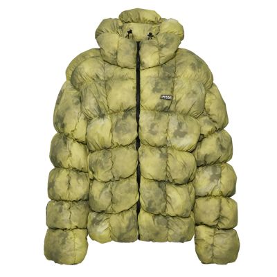 Karl Kani Sport Patch Square Quilted Tie Dye Puffer Jacket - Grønn - Jakke