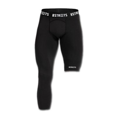 The Streets Compression Single Leg Tights Black (Right Leg) - Svart - Shorts The Streets Compression Single Leg Tights Black (Right Leg) - Svart - Shorts