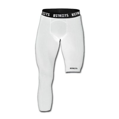 The Streets Compression Single Leg Tights White (Right Leg) - Hvit - Shorts The Streets Compression Single Leg Tights White (Right Leg) - Hvit - Shorts