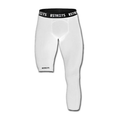 The Streets Compression Single Leg Tights White (Left Leg) - Hvit - Shorts The Streets Compression Single Leg Tights White (Left Leg) - Hvit - Shorts