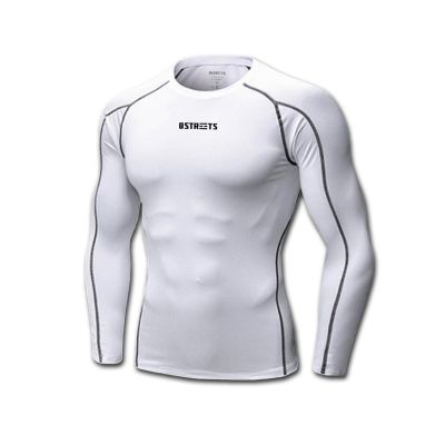 The Streets Longsleeve Compression Top White - Hvit - Langermet kompresjonsskjorte The Streets Longsleeve Compression Top White - Hvit - Langermet kompresjonsskjorte