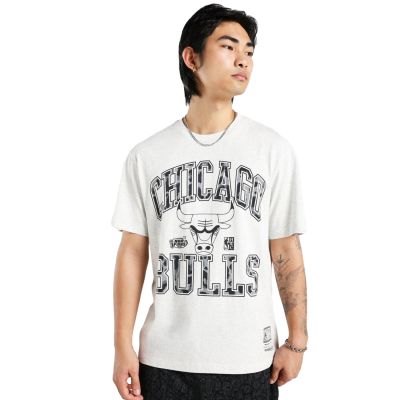 Mitchell & Ness NBA Chicago Bulls Leopard Arch Tee - Hvit - Kortermet T-skjorte Mitchell & Ness NBA Chicago Bulls Leopard Arch Tee - Hvit - Kortermet T-skjorte