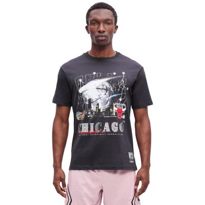 Mitchell & Ness NBA Windy City Tee Chicago Bulls - Svart - Kortermet T-skjorte Mitchell & Ness NBA Windy City Tee Chicago Bulls - Svart - Kortermet T-skjorte