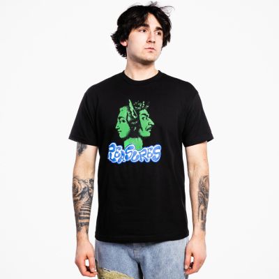 Pleasures Two Face T-Shirt Black - Svart - Kortermet T-skjorte