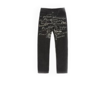 Pleasures Shatter Denim Pants Black - Svart - Bukser
