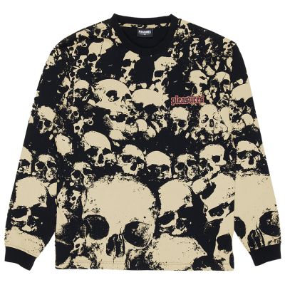 Pleasures Despair Longsleeve Shirt Black - Svart - Kortermet T-skjorte