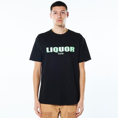 Pleasures Liquor Tee Black - Svart - Kortermet T-skjorte