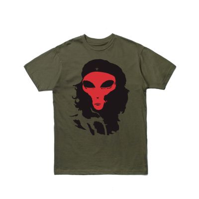 Pleasures Alien Tee Olive - Grønn - Kortermet T-skjorte