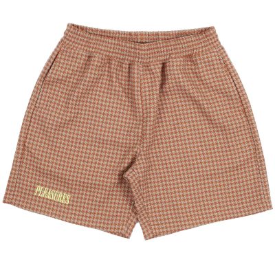 Pleasures Intercept Houndstooth Shorts Brown - Brun - Shorts