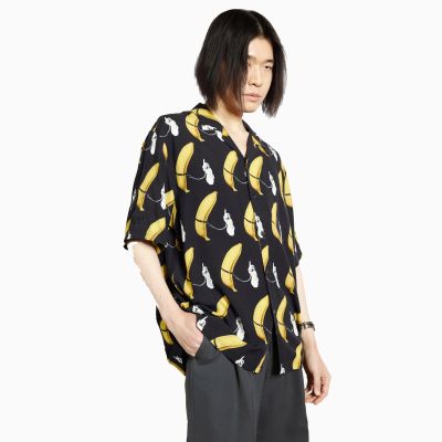 Pleasures Rings Button Down Black - Svart - Skjorte