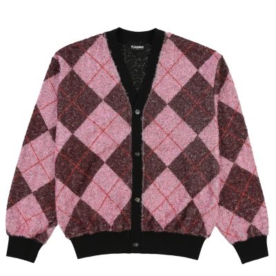 Pleasures Rev Cardigan Pink - Rosa - Hettegenser