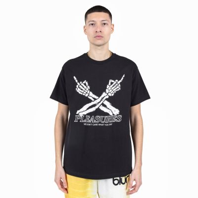 Pleasures Don't Care Tee Black - Svart - Kortermet T-skjorte
