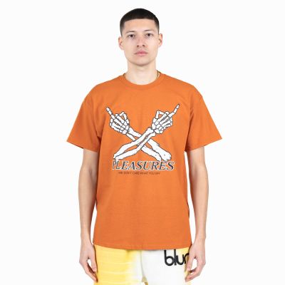Pleasures Don't Care Tee Texas Orange - Oransje - Kortermet T-skjorte