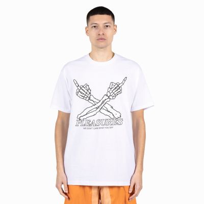 Pleasures Don't Care Tee White - Hvit - Kortermet T-skjorte