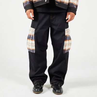 Pleasures Mental Cargo Pants Black - Svart - Bukser