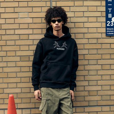 Pleasures Artificial Human Hoodie Black - Svart - Hettegenser