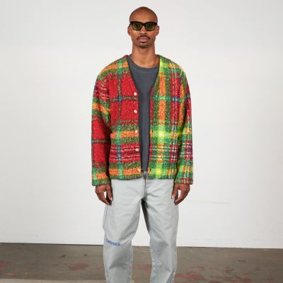 Pleasures Graham Cardigan Green - Grønn - Hettegenser