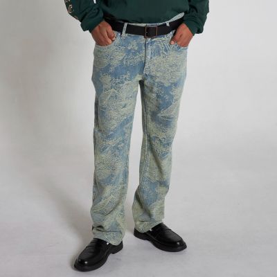 Pleasures Dizzy 5 Pocket Denim Yellow - Gul - Bukser