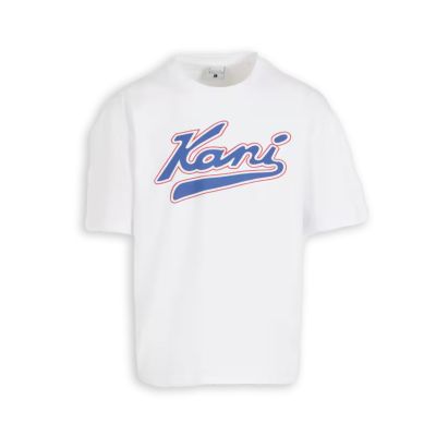 Karl Kani Varsity Print Tee White - Hvit - Kortermet T-skjorte