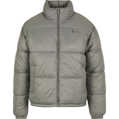 Karl Kani Small Signature Embossed Logo Puffer Jacket - Grå - Jakke