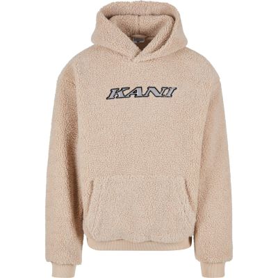 Karl Kani Silver Teddy Hoodie Beige - Brun - Hettegenser