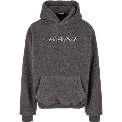 Karl Kani Silver Teddy Hoodie Grey - Grå - Hettegenser