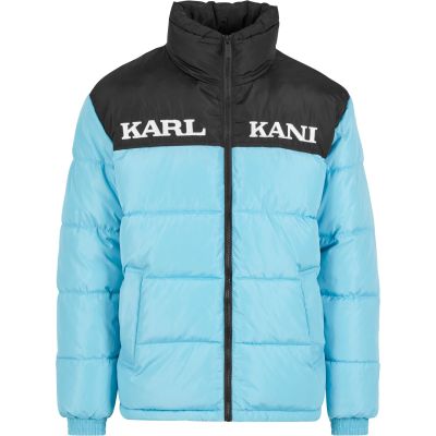 Karl Kani Retro Essential Puffer Jacket Blue - Blå - Jakke Karl Kani Retro Essential Puffer Jacket Blue - Blå - Jakke