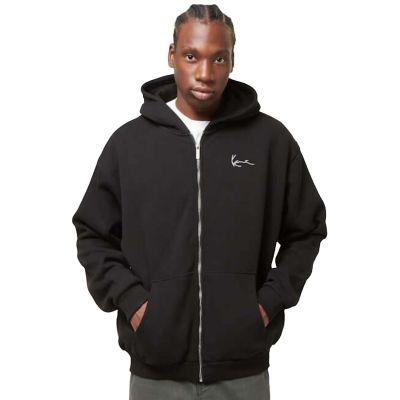 Karl Kani Chest Signature Essential Zip Hoodie Black - Svart - Hettegenser Karl Kani Chest Signature Essential Zip Hoodie Black - Svart - Hettegenser