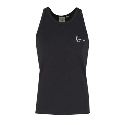 Karl Kani Signature Rib Tank Top Black - Svart - T skjorte Karl Kani Signature Rib Tank Top Black - Svart - T skjorte