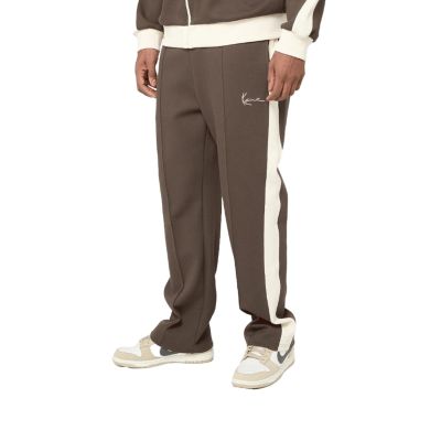 Karl Kani Signature Sidestripe Pique Trackpants Brown - Brun - Bukser Karl Kani Signature Sidestripe Pique Trackpants Brown - Brun - Bukser