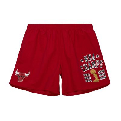 Mitchell & Ness NBA Chicago Bulls Team Heritage Woven Shorts - rød - Shorts
