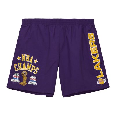 Mitchell & Ness NBA LA Lakers Team Heritage Woven Shorts - Lilla - Shorts
