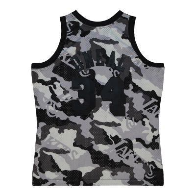 Mitchell & Ness NBA Ghost Black Camo Swingman LA Lakers 1996 Shaquille O'Neal Jersey - Grå - Jersey