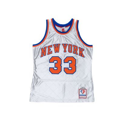 Mitchell & Ness NBA New York Knicks Patrick Ewing 75th Anniversary Platinum Collection Swingman Jersey - Hvit - Jersey