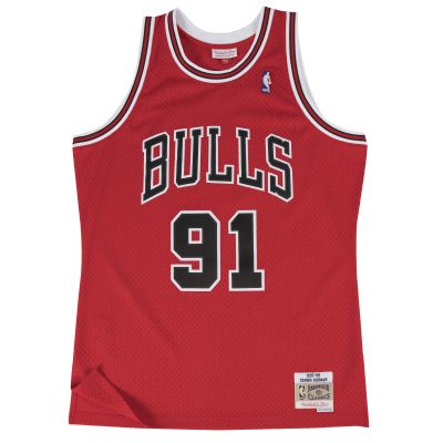 Mitchell & Ness Chicago Bulls Dennis Rodman NBA Swingman Jersey - rød - Jersey Mitchell & Ness Chicago Bulls Dennis Rodman NBA Swingman Jersey - rød - Jersey