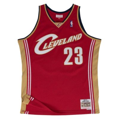 Mitchell & Ness NBA Cleveland Cavaliers Lebron James Red Swingman Road Jersey - rød - Jersey