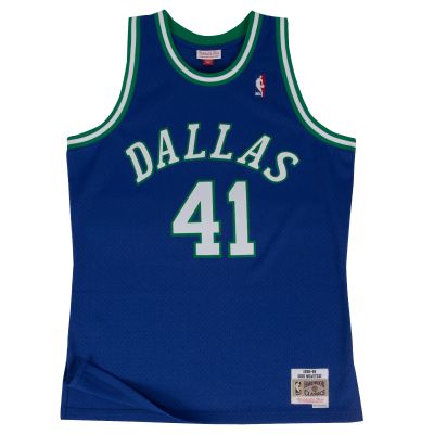 Mitchell & Ness Dallas Mavericks Dirk Nowitzki Swingman Jersey - Blå - Jersey