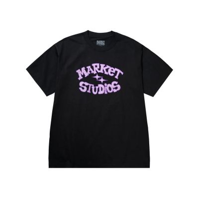 MARKET Smiley Old School Tee Black - Svart - Kortermet T-skjorte MARKET Smiley Old School Tee Black - Svart - Kortermet T-skjorte