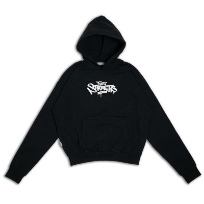 The Streets Tag Over The Shoulders Hoodie Black - Svart - Hettegenser The Streets Tag Over The Shoulders Hoodie Black - Svart - Hettegenser