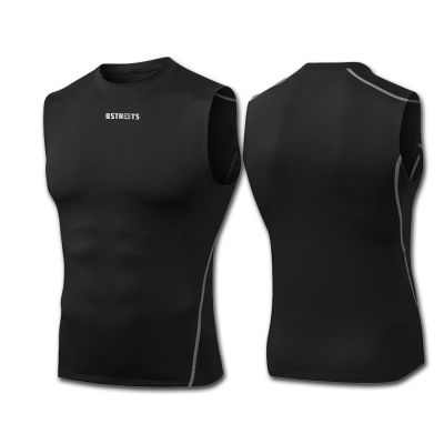 The Streets Sleeveless Compression Top Black - Svart - Kortermet T-skjorte The Streets Sleeveless Compression Top Black - Svart - Kortermet T-skjorte