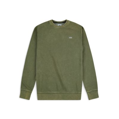 Vans Comfycush Washed Crewneck Military Green - Grønn - Hettegenser