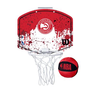Wilson NBA Team Mini Hoop Atlanta Hawks - rød - Accessories